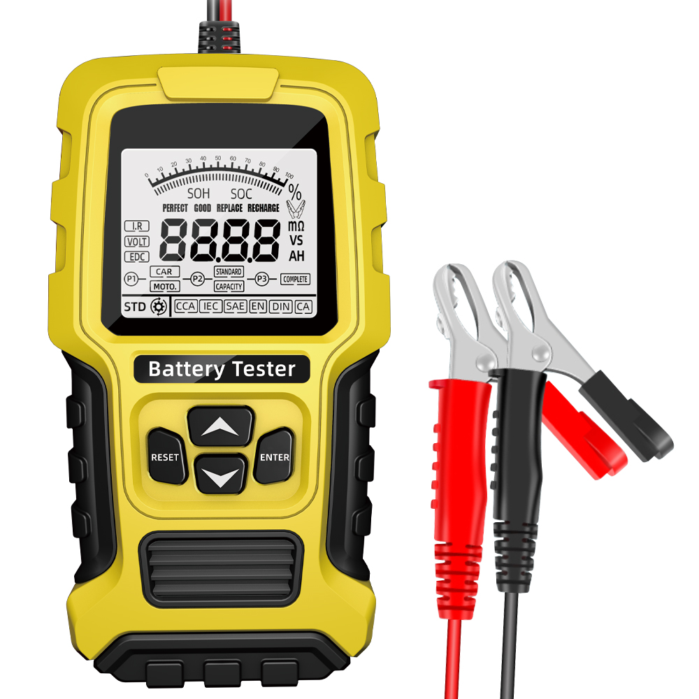 Car Care - 新型E-FASTインテリジェントチップ搭載 12V 24V AGM スタートストップ対応 鉛蓄電池検出器・アナライザー