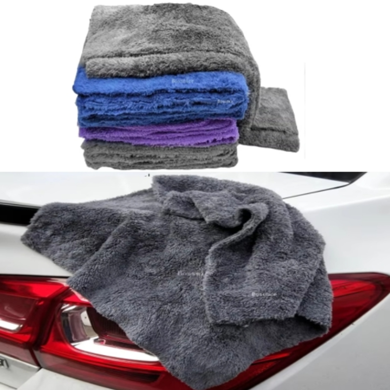 Microfiber Car Drying Towel Super Absorbent - 350GSM 40X40CM 洗車マイクロファイバータオル車のクリーニングディテール高吸収性カーケアクロスソフトエッジレス乾燥タオル