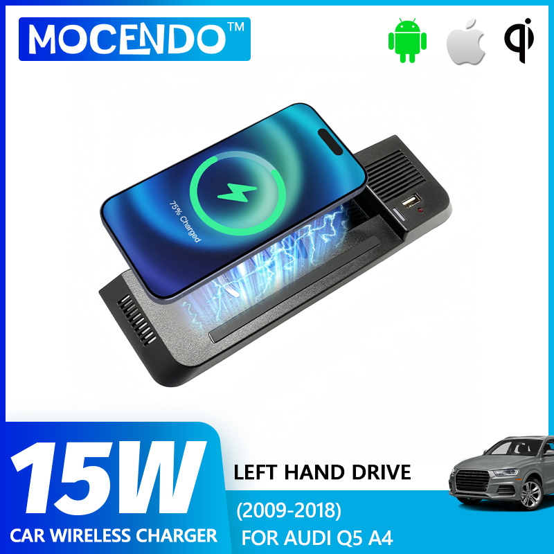 Wireless Car Charger Mount Fast Charging - アウディ A4 B8 B9 A4オールロード A5
