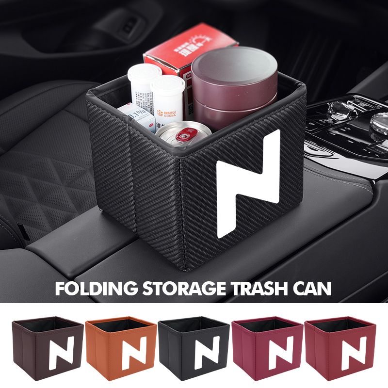 Waterproof Car Trash Can With Lid - 車のゴミ箱折りたたみ式ゴミ防水オーガナイザーバッグホンダパイロットジャズプレリュードインサイトレジェンドストリームHRVパスポート用