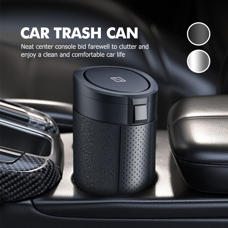Waterproof Car Trash Can With Lid - 車のゴミ箱防水プレスタイプ多用途ゴミ箱 Zeekr 001 2021 2022 2023