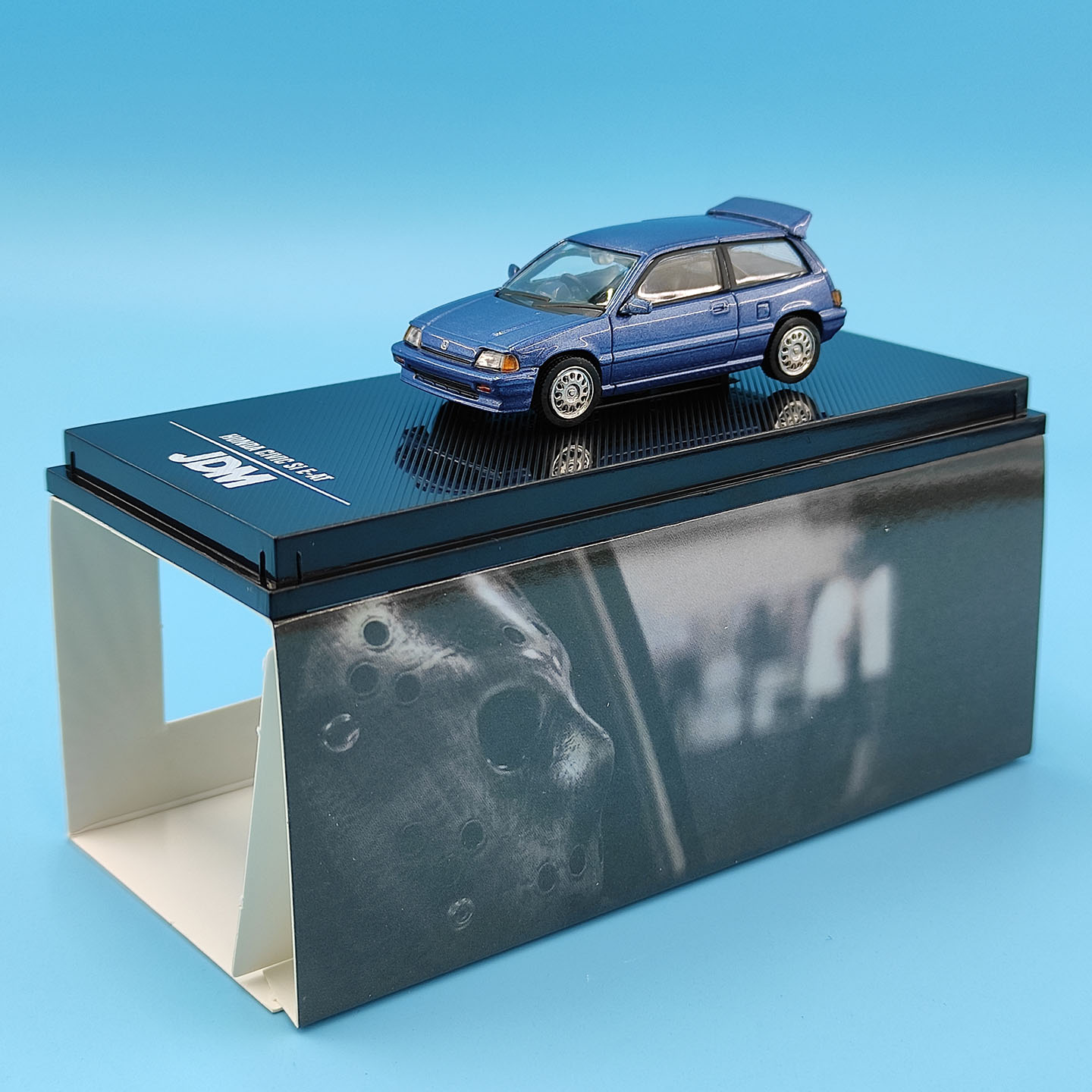 Car Care - ダイキャスト JDM 1/64スケール Si E-AT ブルー合金製カーモデル