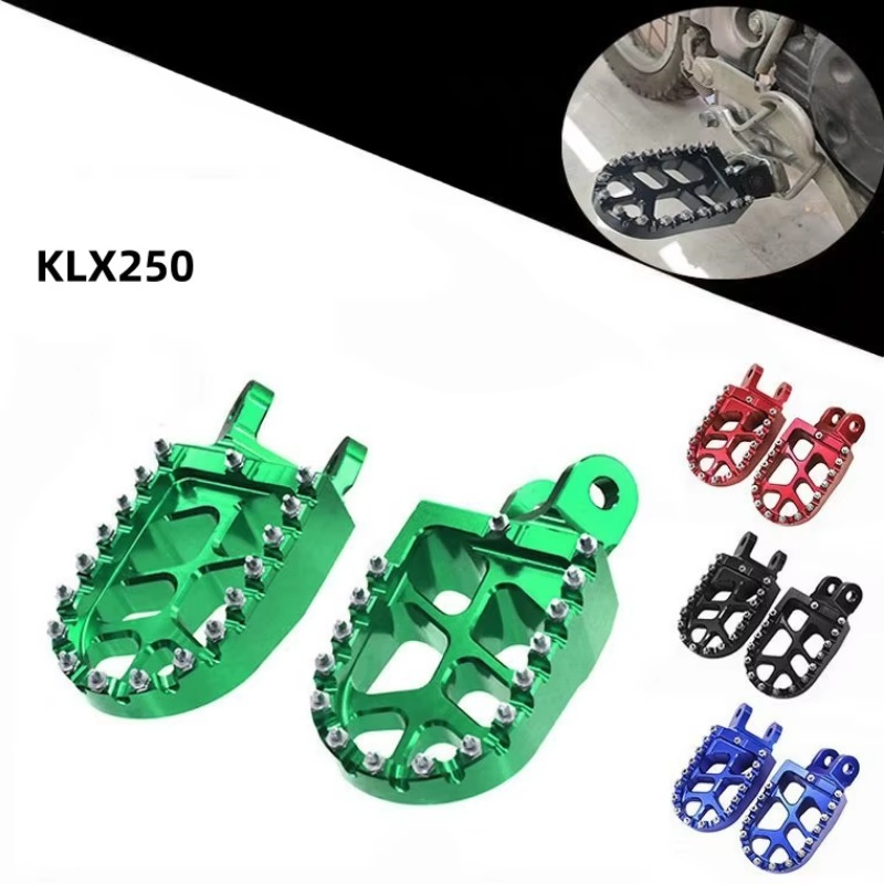 Motorcycle Parts - オフロードバイク改造パーツ CNCペダル アルミ合金アクセサリー KLX250 /XR250/400/600R用ペダル