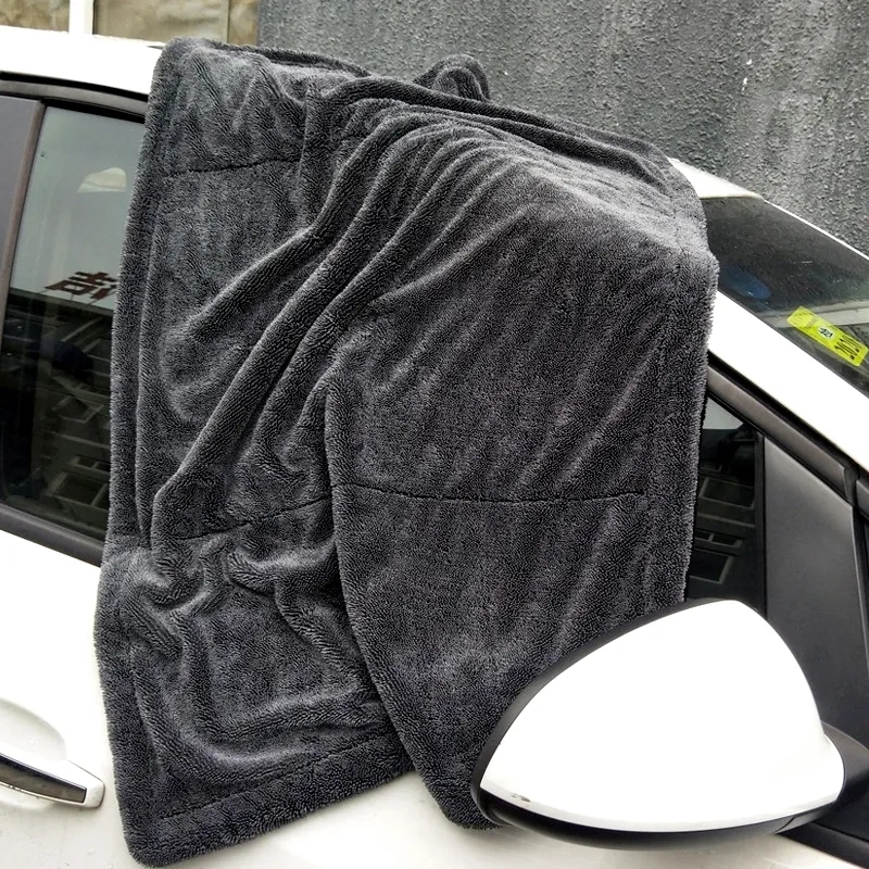 Microfiber Car Drying Towel Super Absorbent - マイクロファイバーカーウォッシュタオル,デュアルファイバーリング,自動洗浄,超吸収性