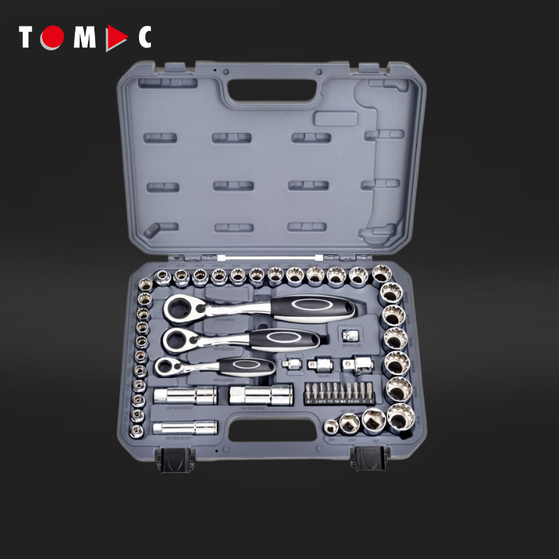 Auto Repair Tools - TOMAC 52ピース クロムバナジウム ソケットツールセット ソケットレンチセット 自動車・トラック修理用