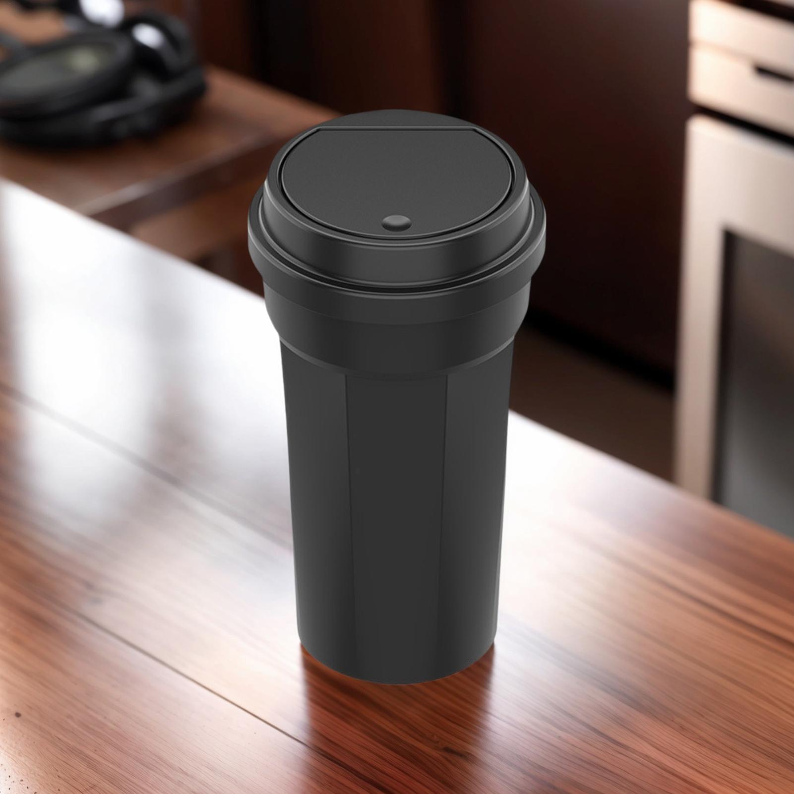 Waterproof Car Trash Can With Lid - 車のゴミ箱カップホルダー多目的防水車のゴミ箱蓋付き自動車アクセサリー車両後部座席トラックコレクション用