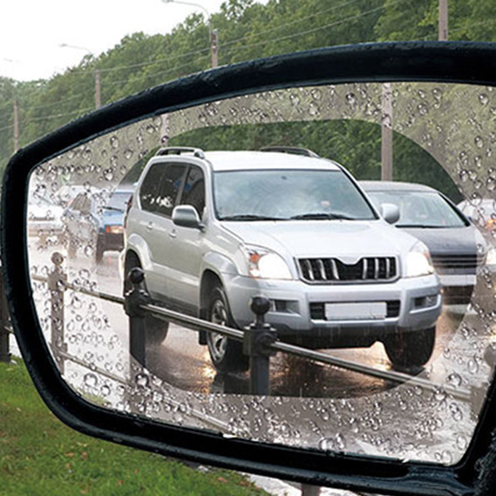 Anti Glare Car Rearview Mirror Film - 5組セット 車用リアビュー防雨フィルム ペット素材 反射防止 防曇 サイドミラー保護フィルム