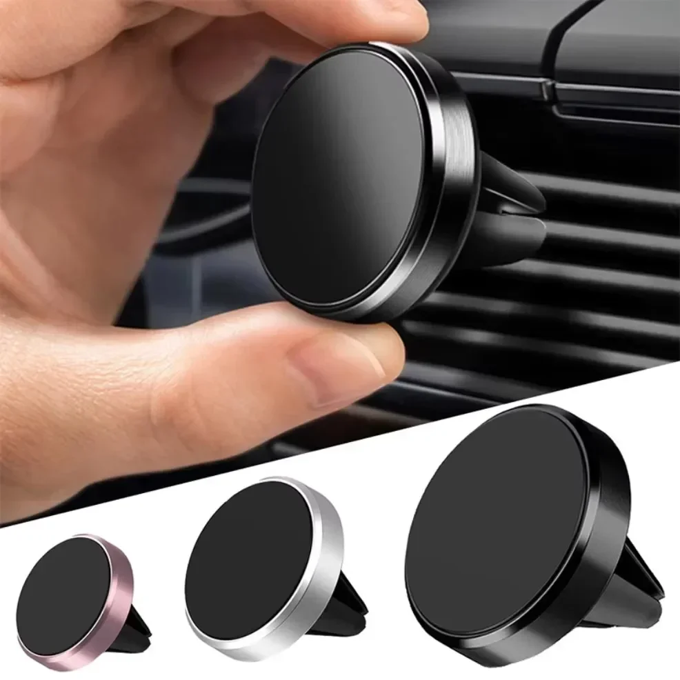 Magnetic Phone Holder For Car Vent - マグネット式車載携帯電話ホルダー 車内エアコン吹き出し口用マウント ユニバーサルモバイルスマートフォンスタンド マグネットホルダー iPhone、Samsung対応