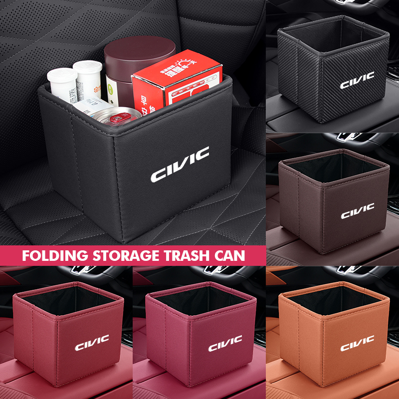 Waterproof Car Trash Can With Lid - 車のゴミ箱折りたたみ式ゴミ防水オーガナイザーバッグホンダアコード 9 10 9th 10th 2014