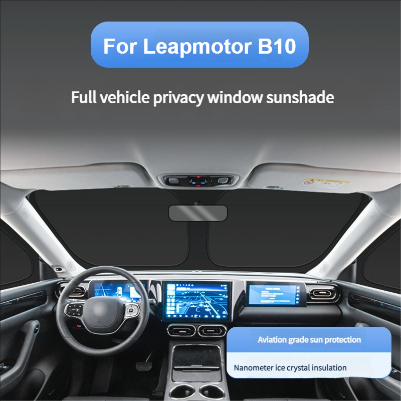 Car Sunshade Windshield Umbrella Foldable - 車のサンシェード傘 Leapmotor B10 フロントガラスサンシェードサンシェードカバー遮断折りたたみ式断熱アクセサリー