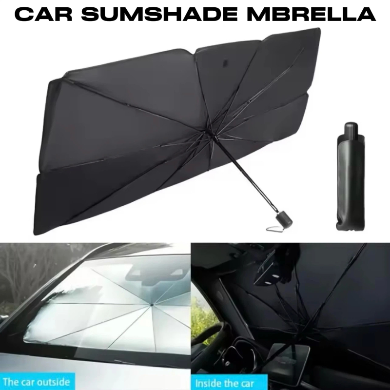 Car Sunshade Windshield Umbrella Foldable - 折りたたみ式車用サンシェード傘、銀色の接着剤UVカット断熱ポータブルカーサンシェードアクセサリー