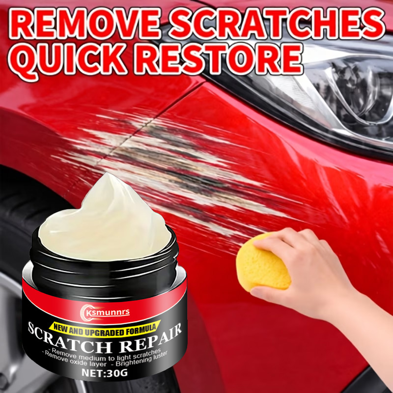 Car Scratch Repair Polishing Wax Paste - 車の傷用ワックス＆ディープペイントリペア剤、先進セラミックコーティング技術を用いた表面研磨ペースト — 光沢を復元します