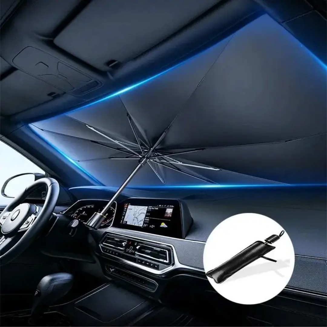 フロントガラス用サンシェード傘、3層グラフェン10リブ折りた - Car Sunshade Windshield Umbrella Foldable のレビューと価格