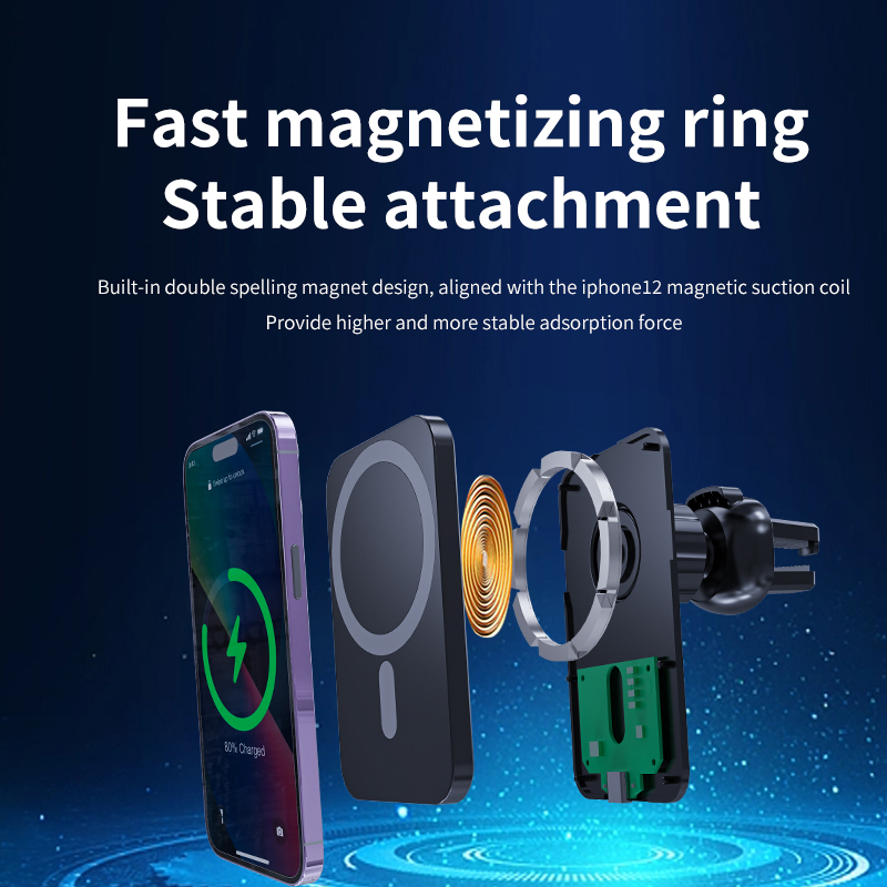 マグセーフ対応 iPhone 17 16 15 14 13  - Magnetic Phone Holder For Car Vent のレビューと価格