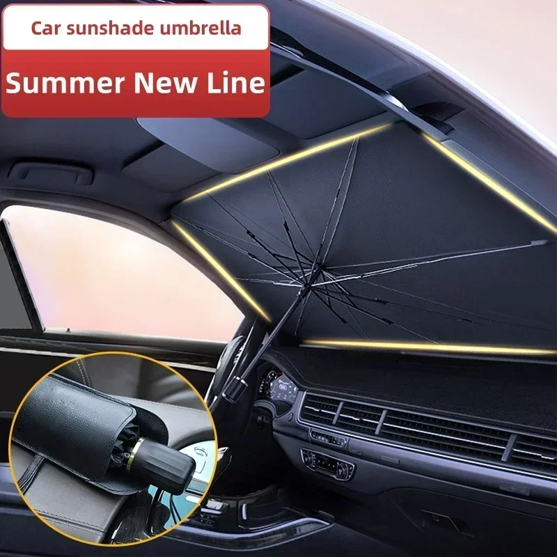 多目的便利な折りたたみ式車のフロントガラスサンシェードインテ - Car Sunshade Windshield Umbrella Foldable のレビューと価格