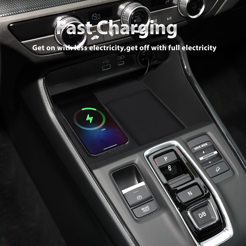車のワイヤレス充電器パッド安定した高速充電ホンダ CRV 2 - Wireless Car Charger Mount Fast Charging のレビューと価格