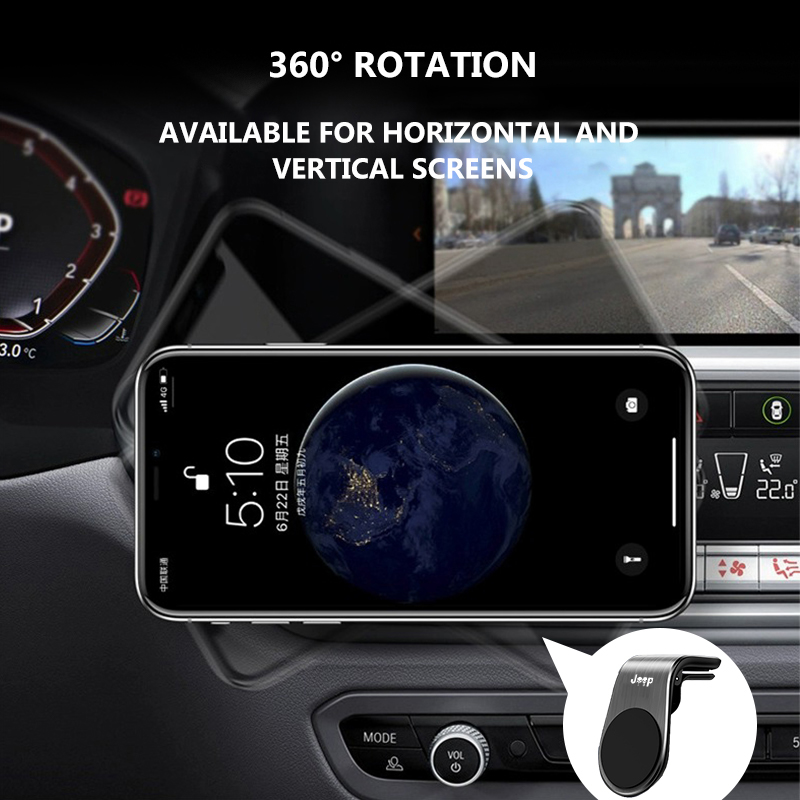 車の磁気エアベントクリップ、電話ホルダー、調整可能な回転、ジ - Magnetic Phone Holder For Car Vent のレビューと価格