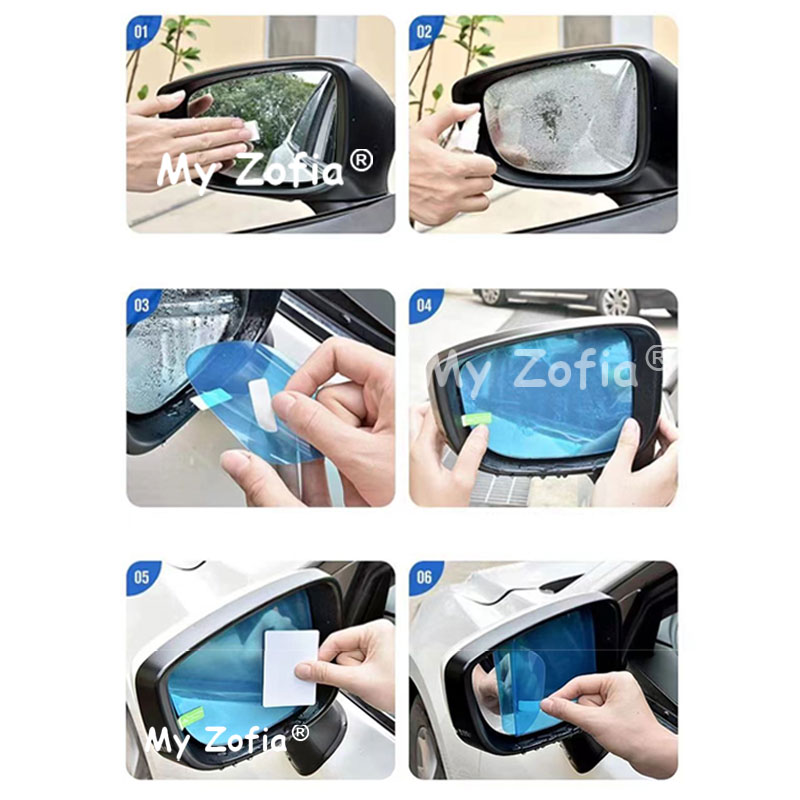 Zeekr X 2026 2027 車のバックミラー防雨フィ - Anti Glare Car Rearview Mirror Film のレビューと価格