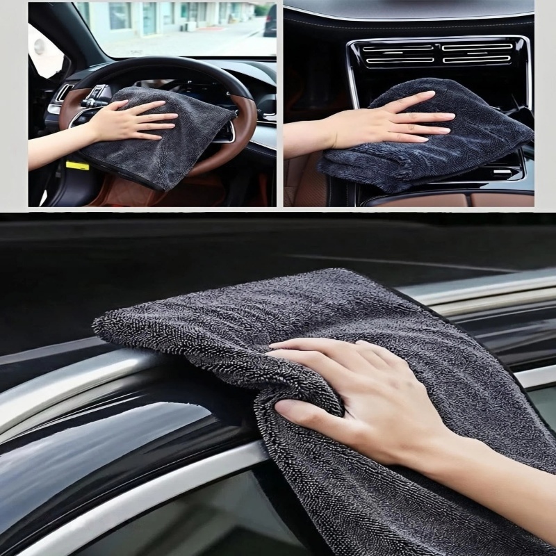 1300GSMツイストループマイクロファイバー車用乾燥タオル - Microfiber Car Drying Towel Super Absorbent のレビューと価格