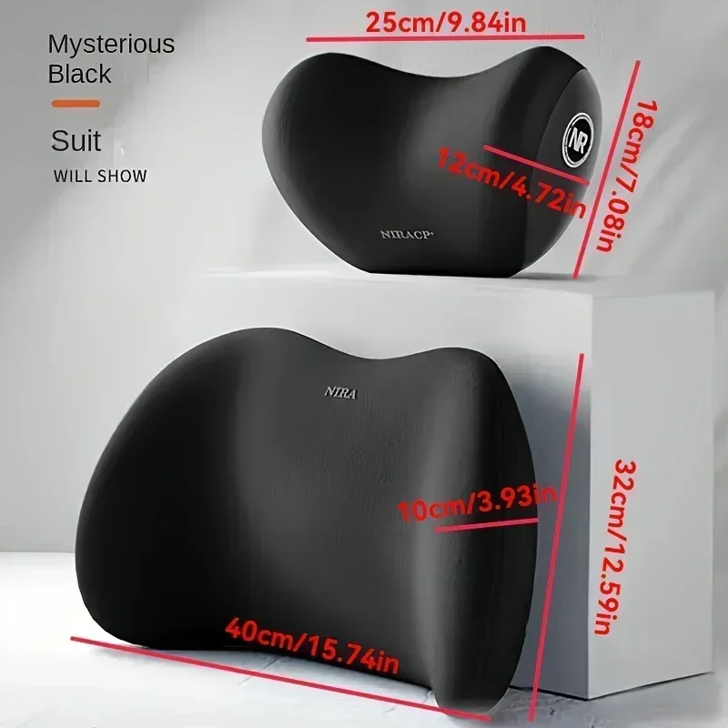 ユニバーサルカーヘッドレストネックサポートピロー、メモリーフ - Memory Foam Car Neck Pillow Lumbar Support のレビューと価格