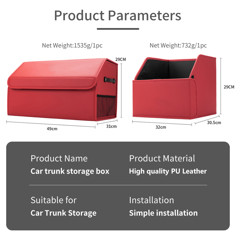 ポルシェカイエンマカンパナメーラ高級車のトランク収納ボックス - Car Trunk Organizer Foldable Storage Box のレビューと価格