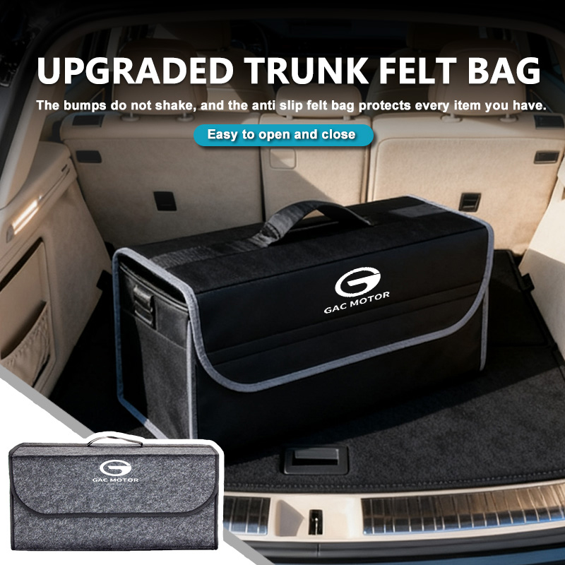 GAC MOTOR 折りたたみ式フェルト製カートランクオーガ - Car Trunk Organizer Foldable Storage Box のレビューと価格