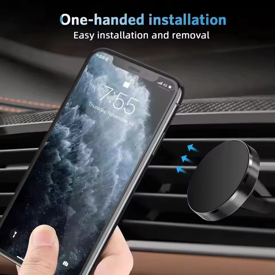 磁気式車載スマホホルダー エアコン吹き出し口用 スマートフォ - Magnetic Phone Holder For Car Vent のレビューと価格