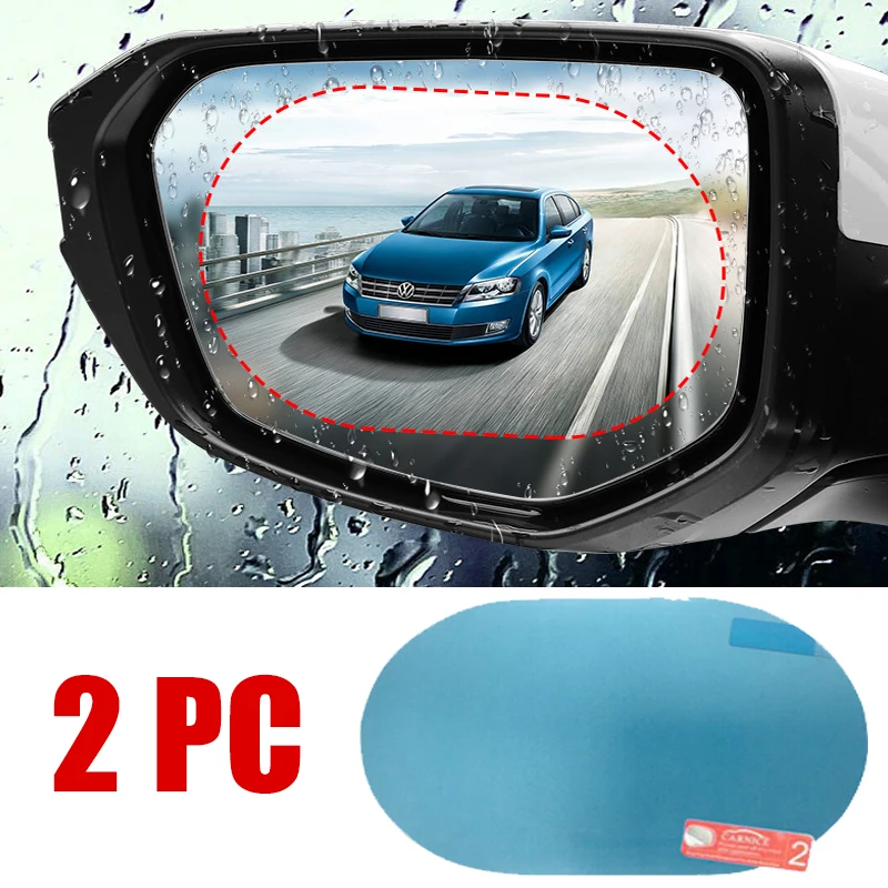 2 個車のステッカー防雨フィルム車のバックミラー車のバックミ - Anti Glare Car Rearview Mirror Film のレビューと価格