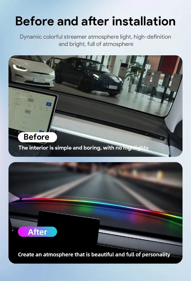 140/150 センチメートル LED 車のアンビエントライ - Led Ambient Interior Car Lights App Control のレビューと価格
