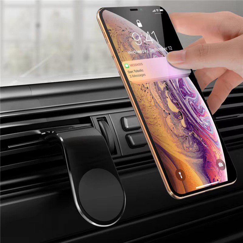 マグネット式車載携帯電話ホルダー エアコン吹き出し口クリップ - Magnetic Phone Holder For Car Vent のレビューと価格