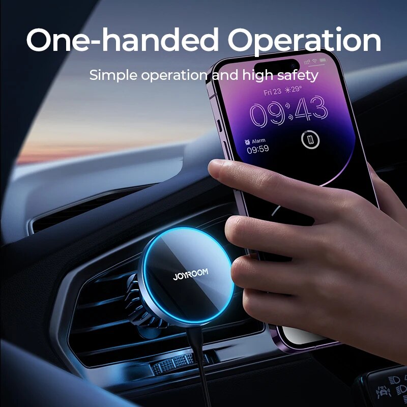 Joyroom-磁気自動車電話マウント、ワイヤレス急速充電器 - Wireless Car Charger Mount Fast Charging のレビューと価格