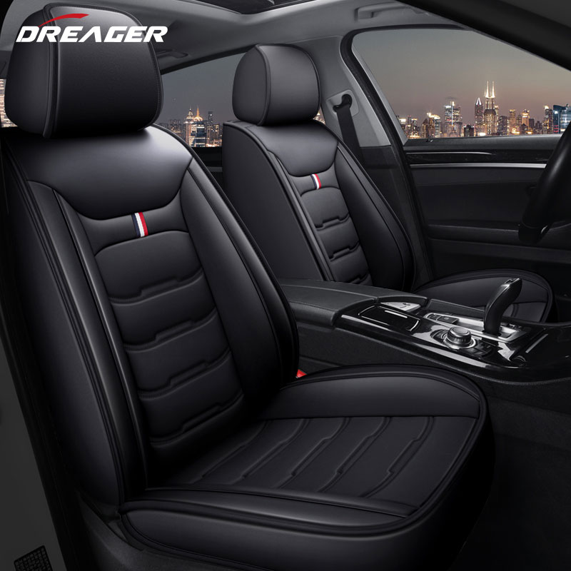 ユニバーサルカーシートカバー,PUレザーマット,完全に囲まれ - Leather Car Seat Covers Full Set Universal のレビューと価格