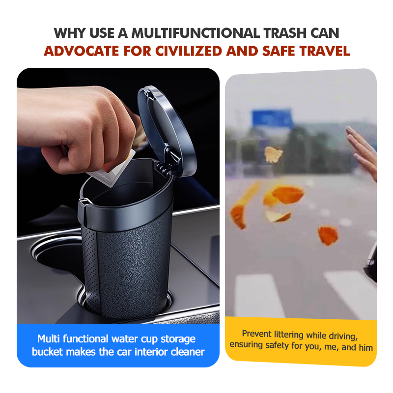 車用ゴミ箱 耐久性のある防水ABSゴミ収納ボックス NO用 - Waterproof Car Trash Can With Lid のレビューと価格