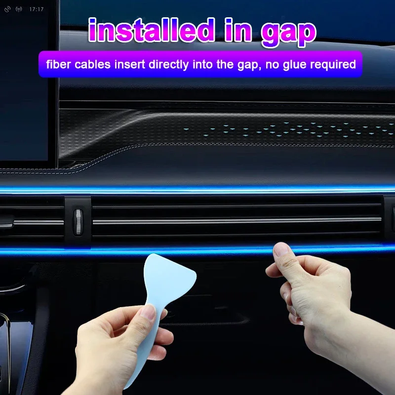 1/2/3/4/5 メートル RGB 車内アンビエント LE - Led Ambient Interior Car Lights App Control のレビューと価格