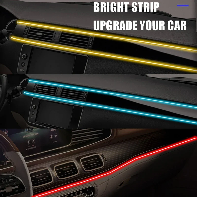 1/2/3/4/5 メートル RGB 車内アンビエント LE - Led Ambient Interior Car Lights App Control のレビューと価格