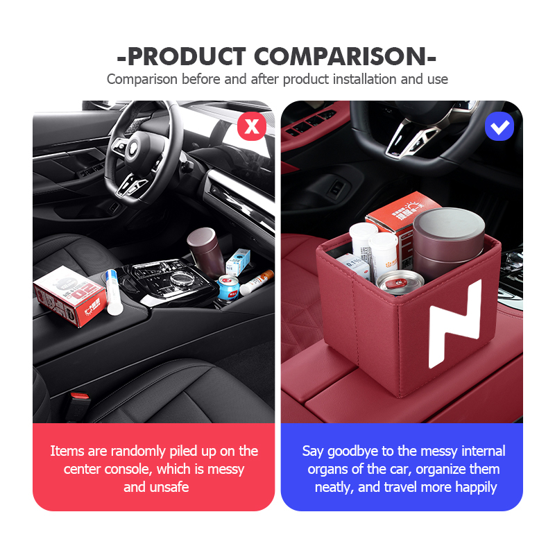 車のゴミ箱折りたたみ式ゴミ防水オーガナイザーバッグホンダパイ - Waterproof Car Trash Can With Lid のレビューと価格