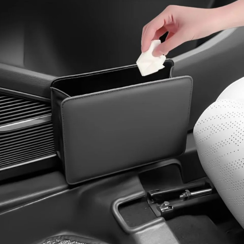 車用ゴミ箱 ドア収納ボックス 折りたたみ式シートバックハンギ - Waterproof Car Trash Can With Lid のレビューと価格