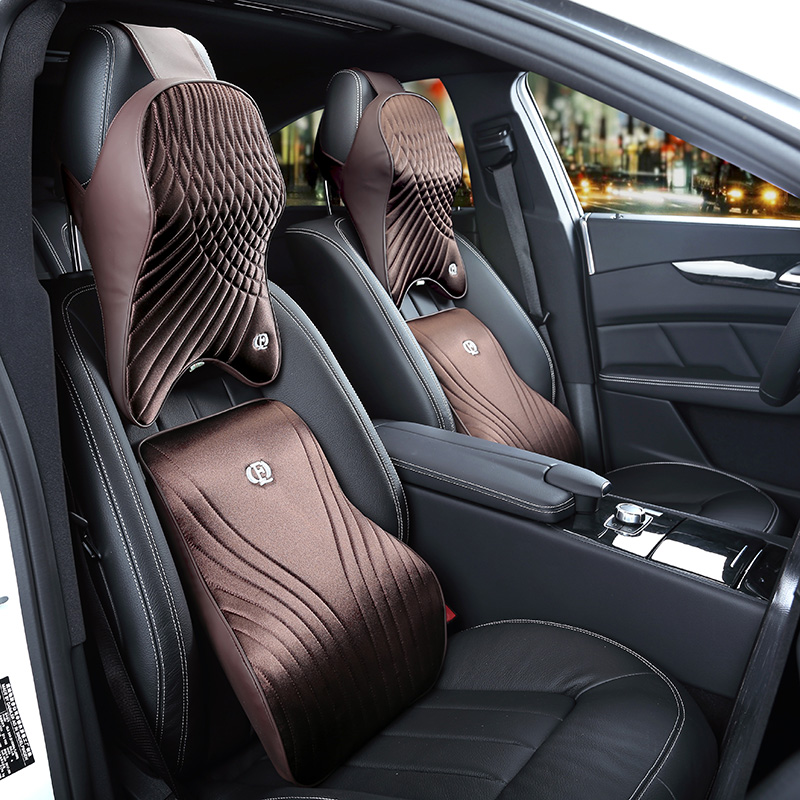 メモリーフォーム製カークッション,デラックスシート,腰痛用, - Memory Foam Car Neck Pillow Lumbar Support のレビューと価格