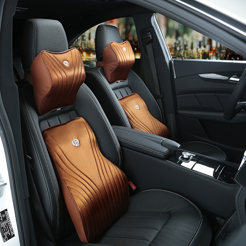メモリーフォーム製カークッション,デラックスシート,腰痛用, - Memory Foam Car Neck Pillow Lumbar Support のレビューと価格