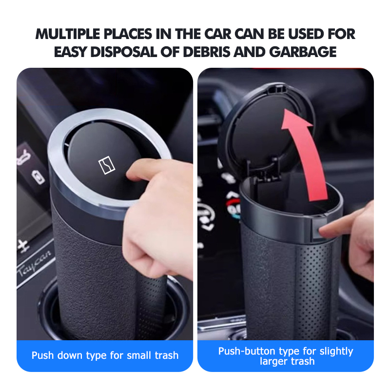 車のゴミ箱防水プレスタイプ多用途ゴミ箱 Zeekr 001  - Waterproof Car Trash Can With Lid のレビューと価格
