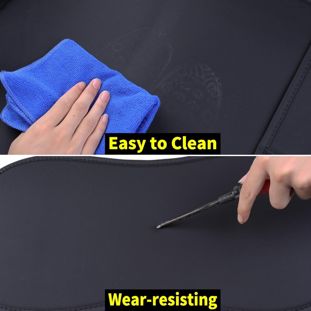 5個入り 車用シートカバー フルセット 防水レザー エアバッ - Leather Car Seat Covers Full Set Universal のレビューと価格