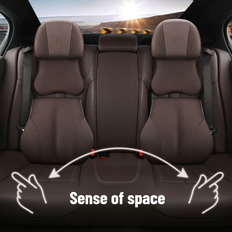 新しいユニバーサルミニマリストオールシーズンメモリーフォーム - Memory Foam Car Neck Pillow Lumbar Support のレビューと価格