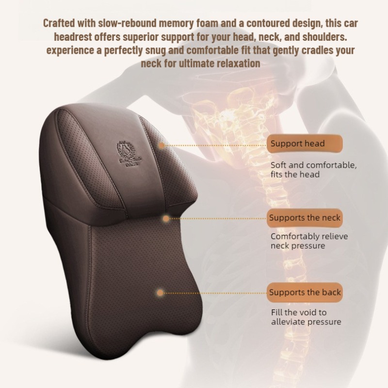 新しいユニバーサルミニマリストオールシーズンメモリーフォーム - Memory Foam Car Neck Pillow Lumbar Support のレビューと価格