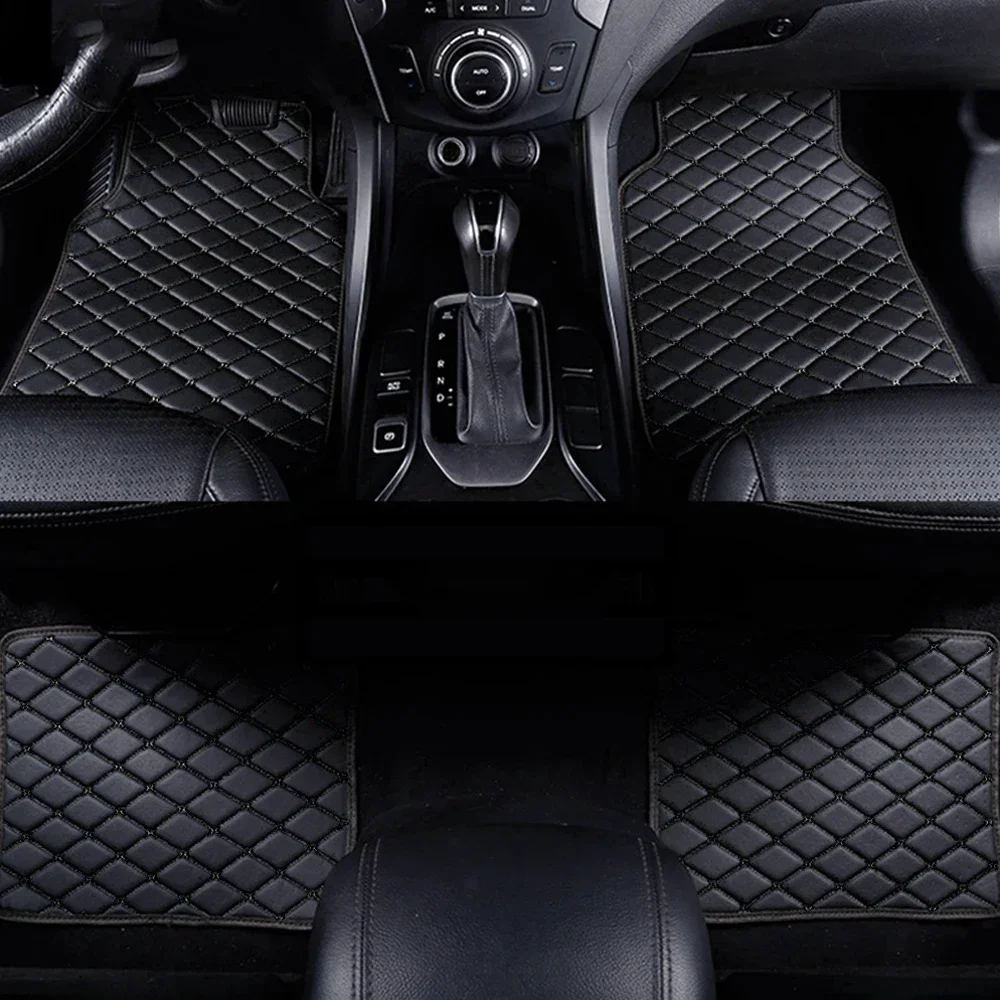 車のフロアマット 4 個ユニバーサル PU レザー防水自動車 - Car Floor Mats Universal Waterproof Leather のレビューと価格