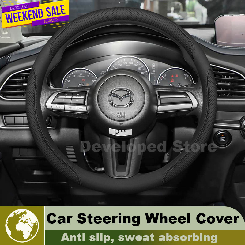 マツダ CX-3 CX 3 CX-30 CX 30 2026 - Car Steering Wheel Cover Anti Slip Breathable のレビューと価格