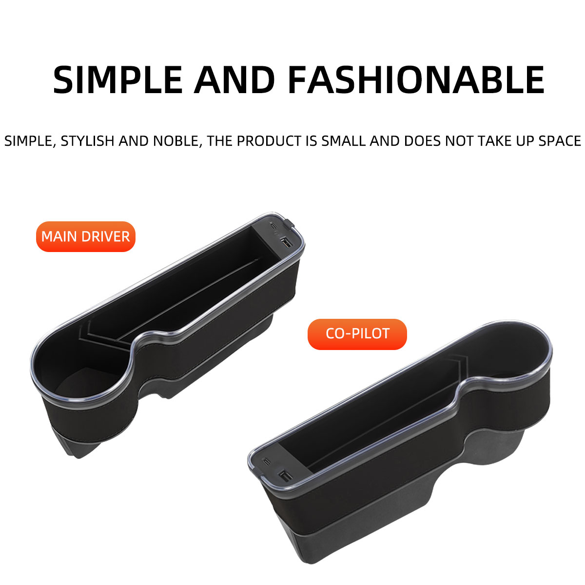 カーシート隙間埋めカップホルダー RGB変色LED 車隙間収 - Seat Gap Filler Organizer With Usb Charger のレビューと価格