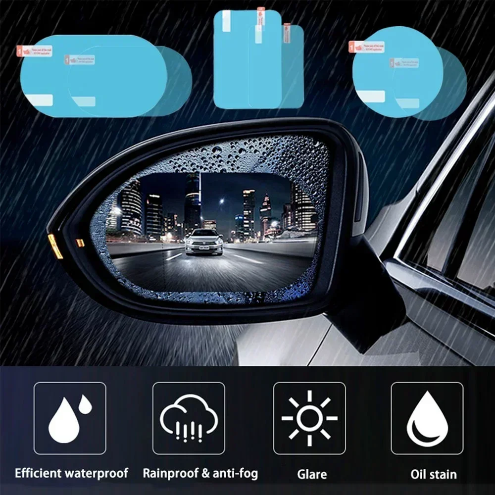 車のバックミラー保護フィルム防曇グレア防雨防水ミラーフィルム - Anti Glare Car Rearview Mirror Film のレビューと価格