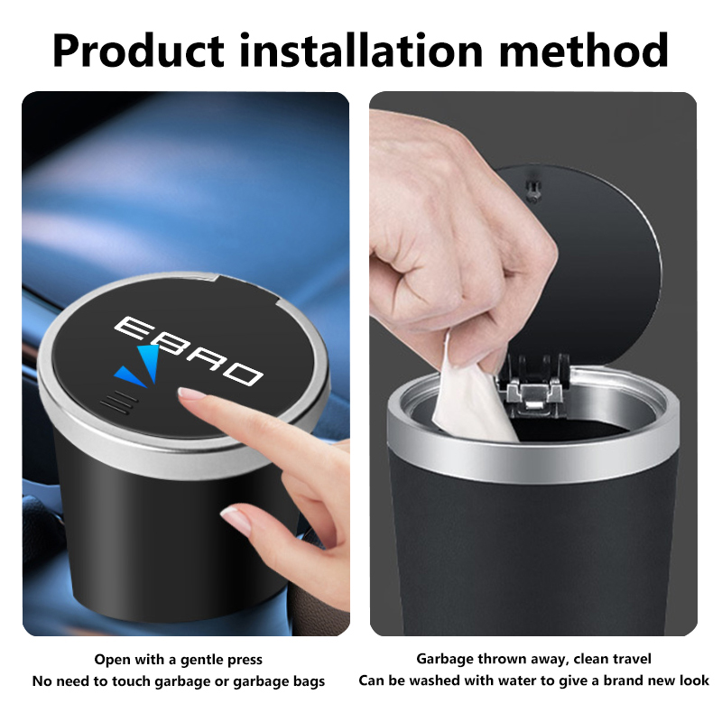 車用ゴミ箱 ミニ防水収納カップホルダー ゴミ箱蓋 アクセサリ - Waterproof Car Trash Can With Lid のレビューと価格