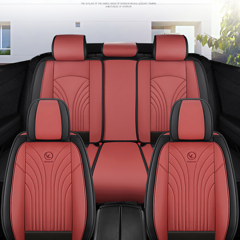 大天使の車のシートカバー,高品質のユニバーサルセット,革の車 - Leather Car Seat Covers Full Set Universal のレビューと価格