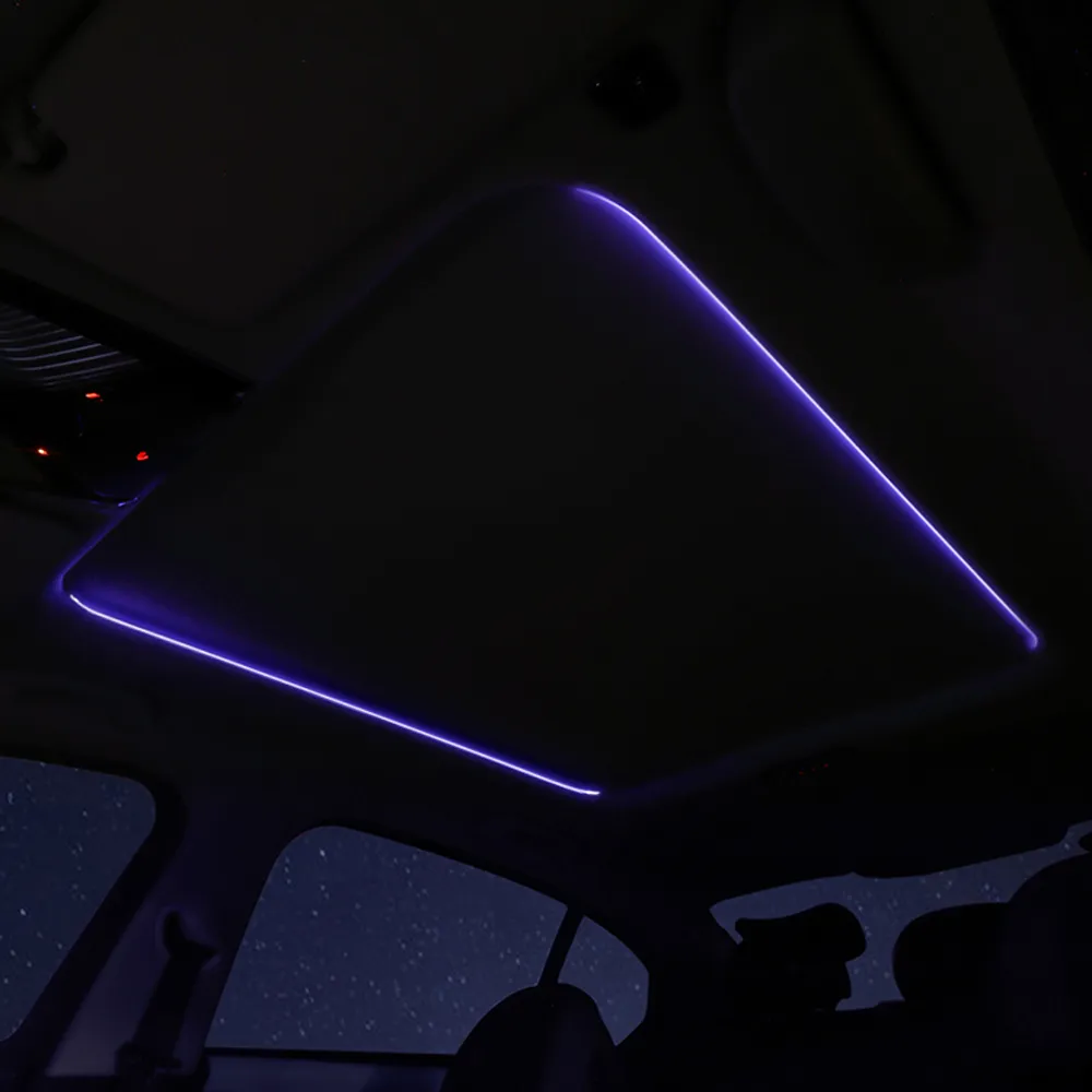 LEDライト用アクリルファイバー光,2個,110cm,アンビ - Led Ambient Interior Car Lights App Control のレビューと価格
